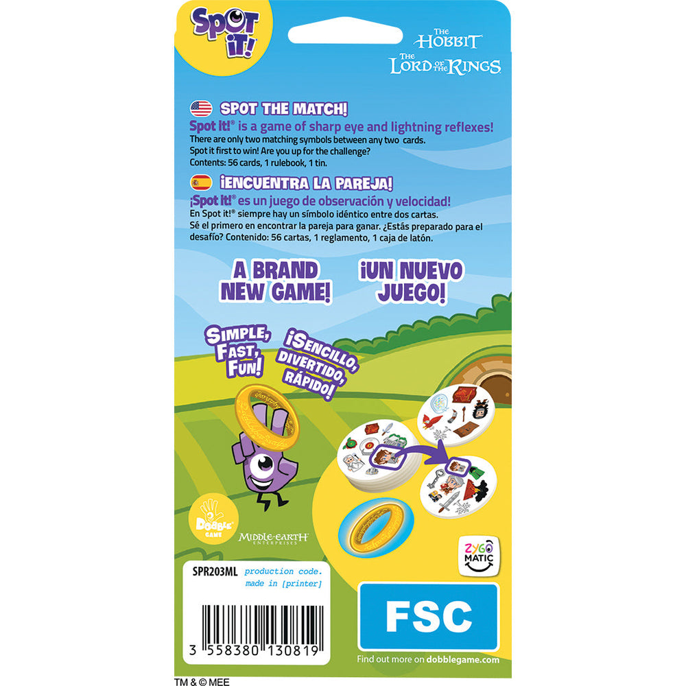 Spot It! LOTR (Eco Blister) (ONLINE ORDER ONLY)