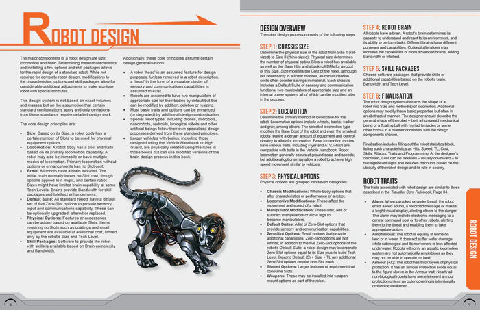 Traveller RPG: Robot Handbook (ONLINE ORDER ONLY)