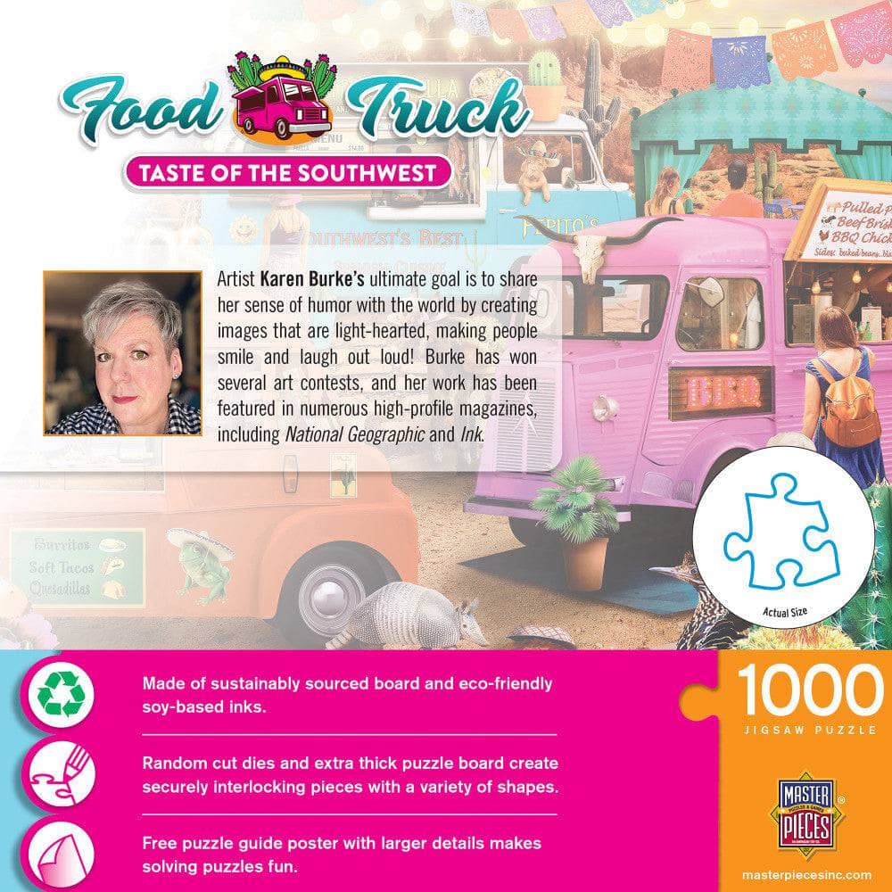 Food Truck Roundup - Taste of the Southwest 1000 Piece Jigsaw Puzzle (ONLINE ORDER ONLY)