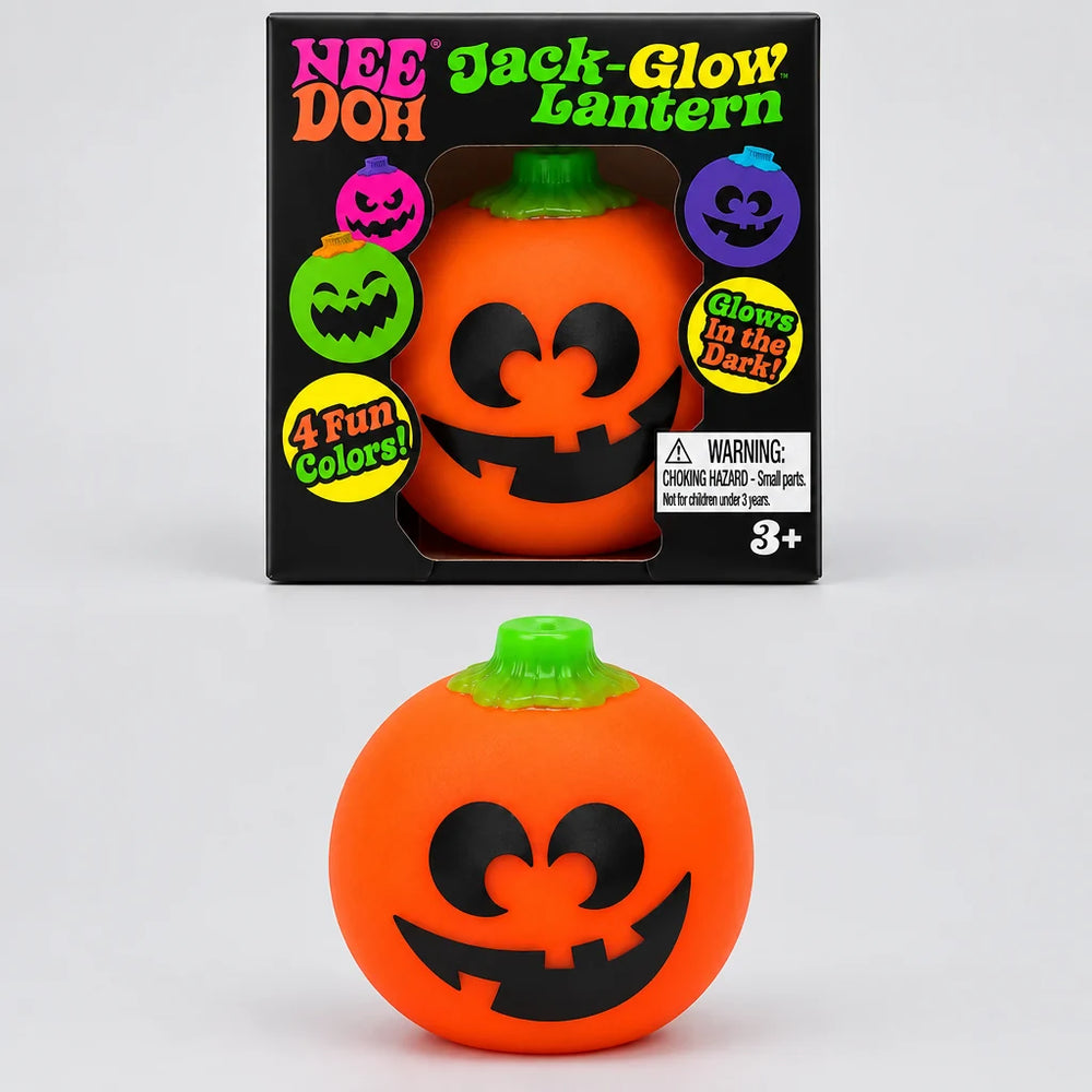 Schylling Nee-Doh 2026 GITD Glow-in-the-Dark Jack Glow Lantern (Orange) (ONLINE ORDER ONLY)