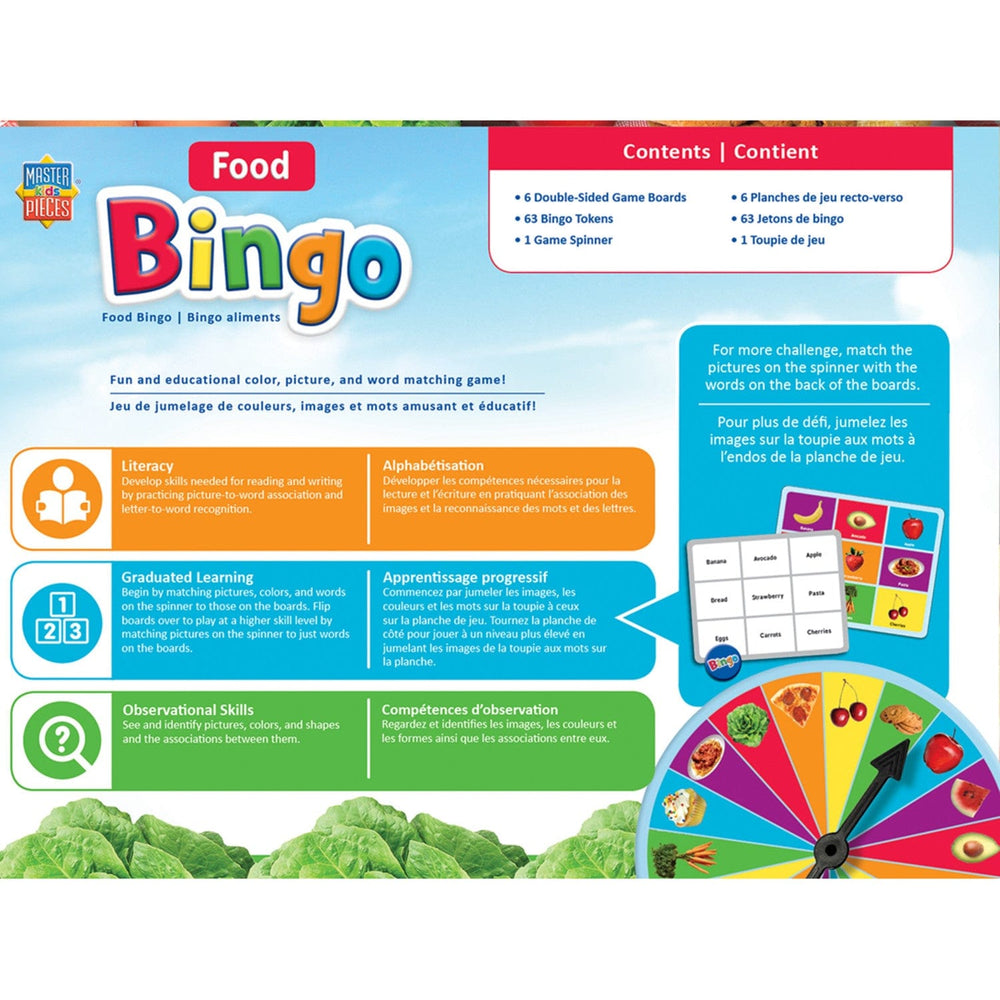 Food Bingo Game (ONLINE ORDER ONLY)