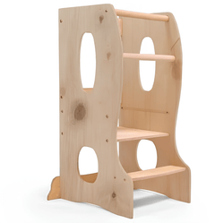 Stable Montessori Tower: Wooden Growing Chair - Beige (ONLINE ORDER ONLY)