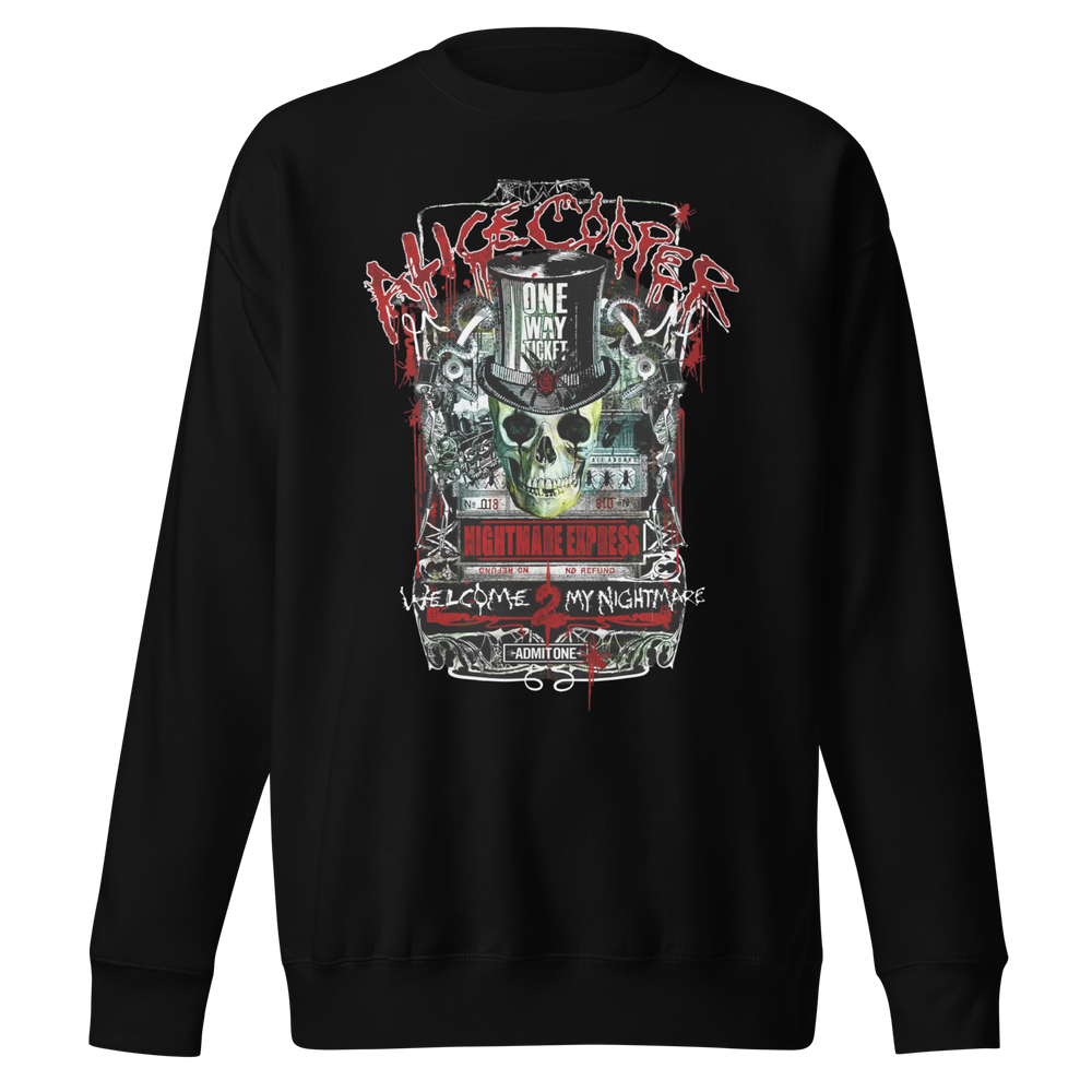 Alice Cooper Nightmare Express Jumbo Print Sweatshirt [] (ONLINE ORDER ONLY)