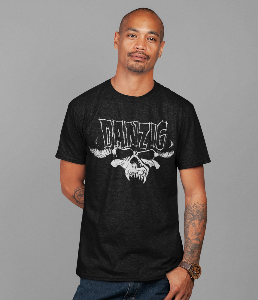 Danzig - Logo Skull Jumbo Print T-Shirt [] (ONLINE ORDER ONLY)