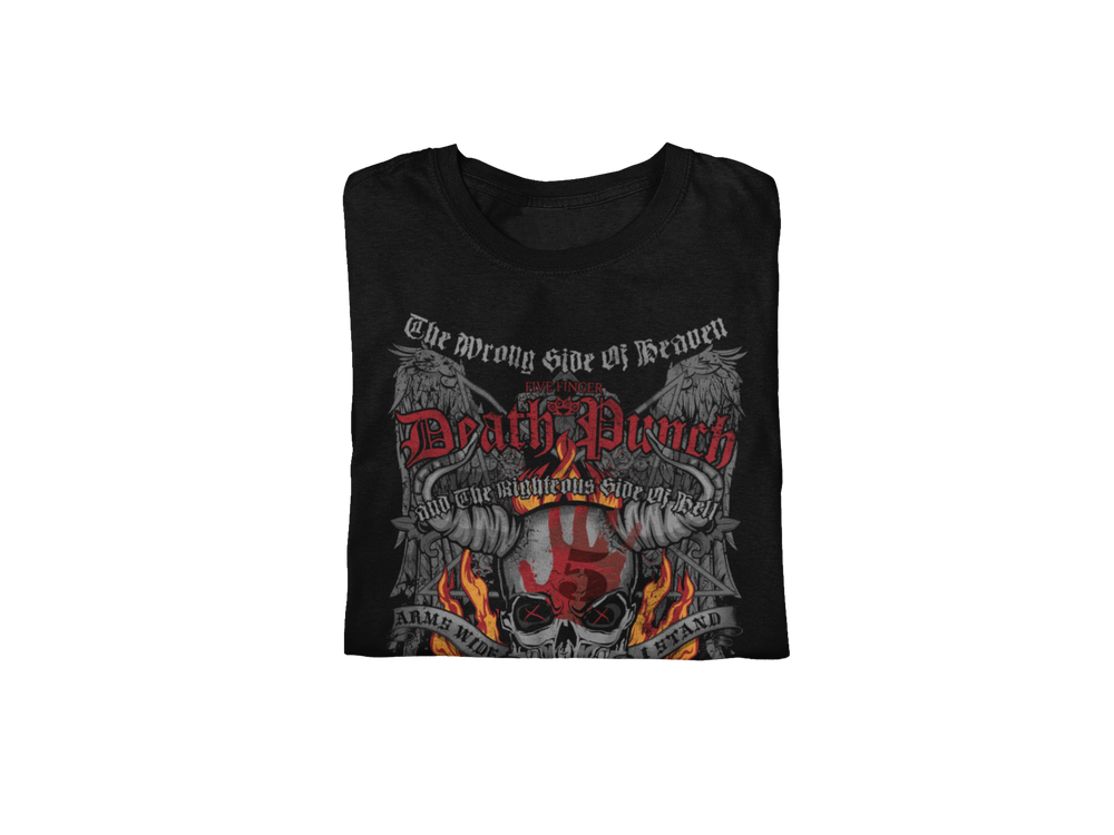 Five Finger Death Punch - Wrong or Righteous Jumbo Print T-Shirt [] (ONLINE ORDER ONLY)