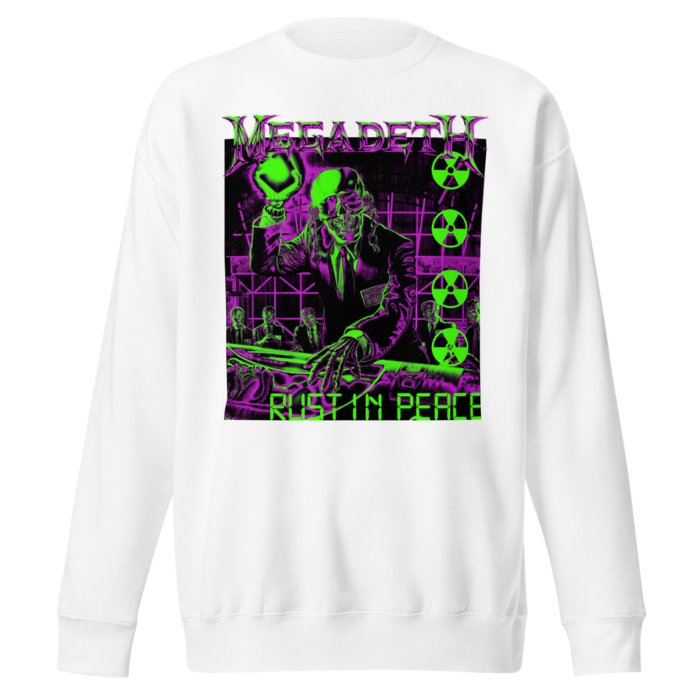 Megadeth Neon Rust in Peace Jumbo Print Sweatshirt [] (ONLINE ORDER ONLY)