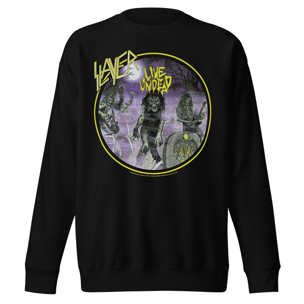 Slayer Yellow Undead Jumbo Print Sweatshirt [] (ONLINE ORDER ONLY)