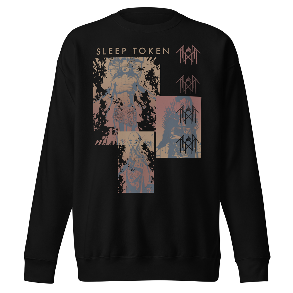 Sleep Token Multi Hit Jumbo Print Sweatshirt [] (ONLINE ORDER ONLY)