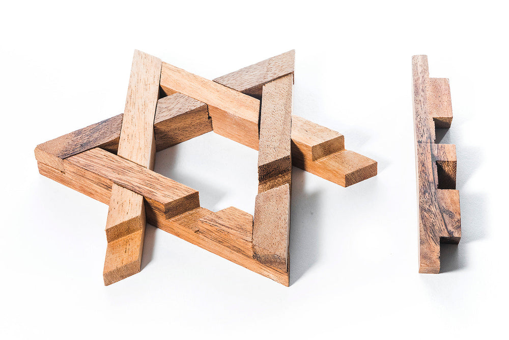 Star of David Wooden Interlocking Puzzle (Online Order Only)