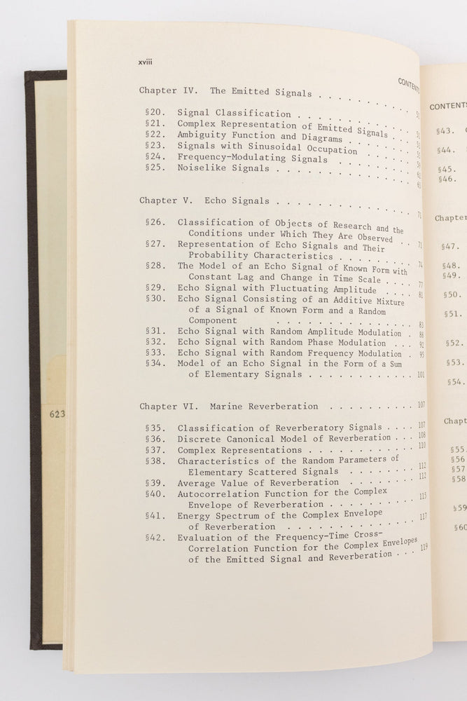 Statistical Methods in Sonar (ONLINE ORDER ONLY)