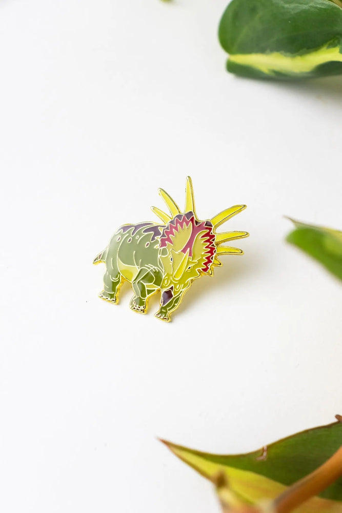 Styracosaurus Enamel Pin (Styracosaurus albertensis) (ONLINE ORDER ONLY)