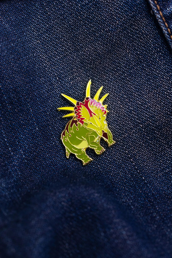 Styracosaurus Enamel Pin (Styracosaurus albertensis) (ONLINE ORDER ONLY)