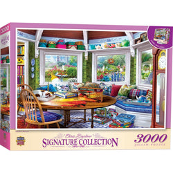 Signature Collection - Puzzler's Retreat 3000 Piece Jigsaw Puzzle - Flawed (ONLINE ORDER ONLY)