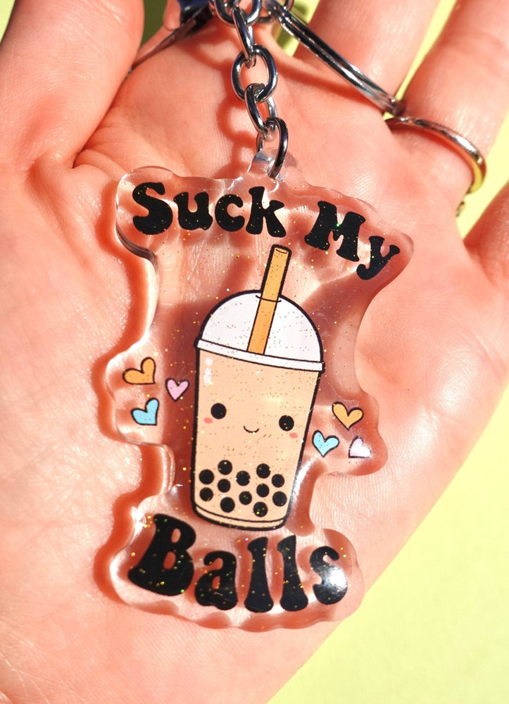 Suck My Balls Acrylic Keychain (Online Order Only)