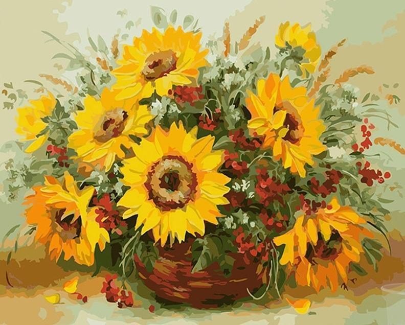 Sunflowers Oil Art (ONLINE ORDER ONLY)