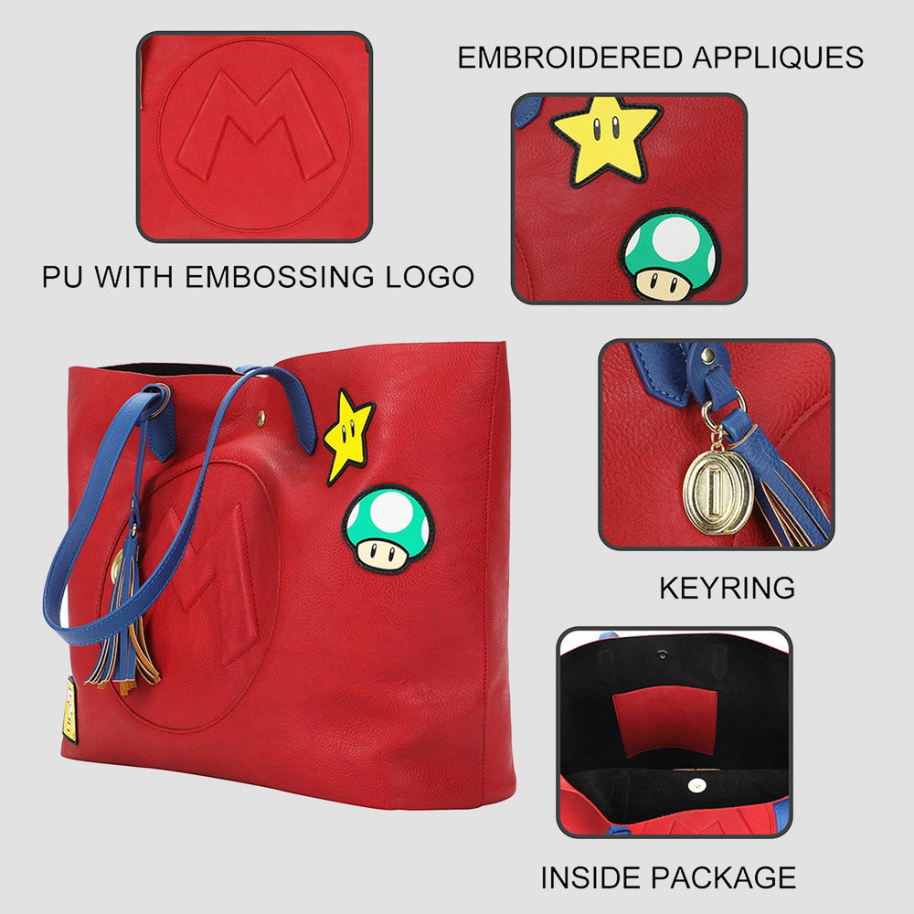 Super Mario Bros Patch Tote Bag (Online Order Only)