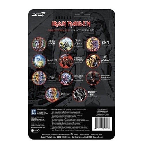 Super7 Iron Maiden Reaction Figure (Glow) (AE Exclusive) - Select Figure(s) (Online Order Only)