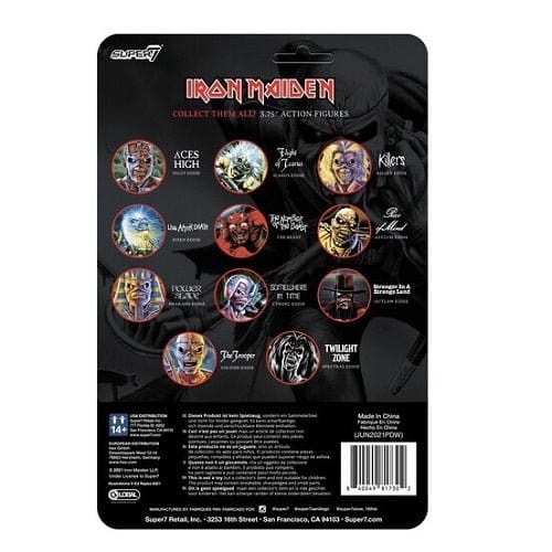 Super7 Iron Maiden Reaction Figure (Glow) (AE Exclusive) - Select Figure(s) (Online Order Only)