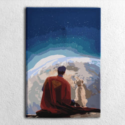 Superman & Krypto - Paint By Numbers Kit (ONLINE ORDER ONLY)