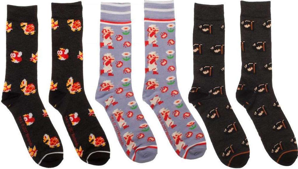Super Mario Socks 3 Pack (ONLINE ORDER ONLY)
