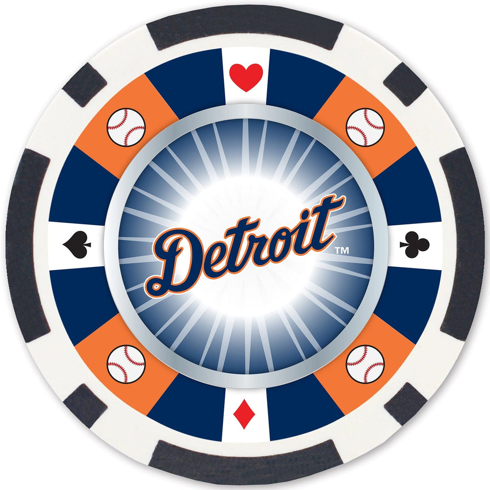 Detroit Tigers 100 Piece Poker Chips (ONLINE ORDER ONLY)