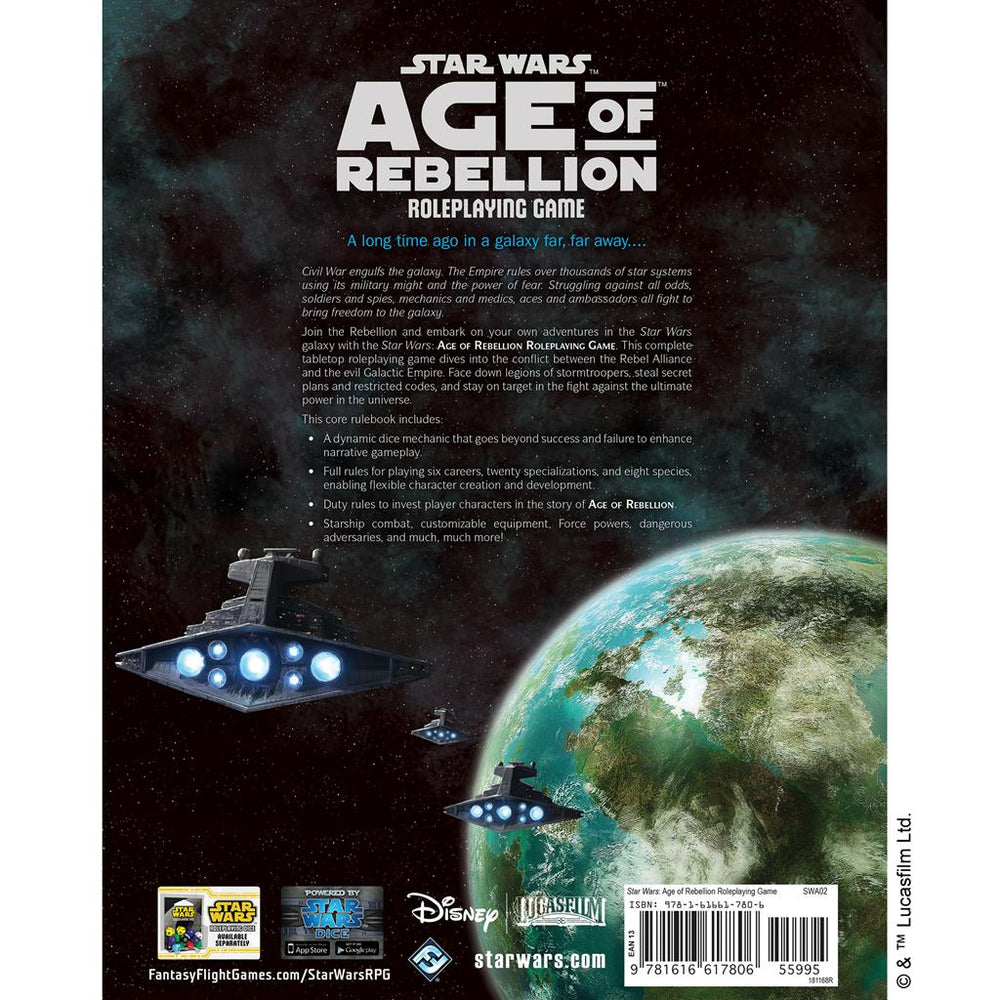 Star Wars: Age of Rebellion - Core Rulebook (ONLINE ORDER ONLY)