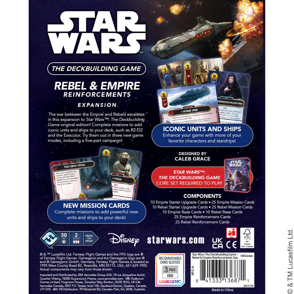 Star Wars: The Deckbuilding Game - Rebel & Empire Reinforcements Expansion