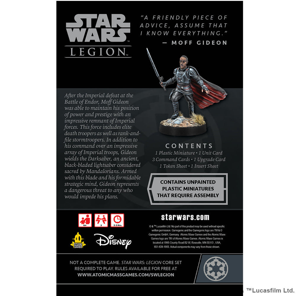 Star Wars Legion: Moff Gideon Commander Expansion (ONLINE ORDER ONLY)