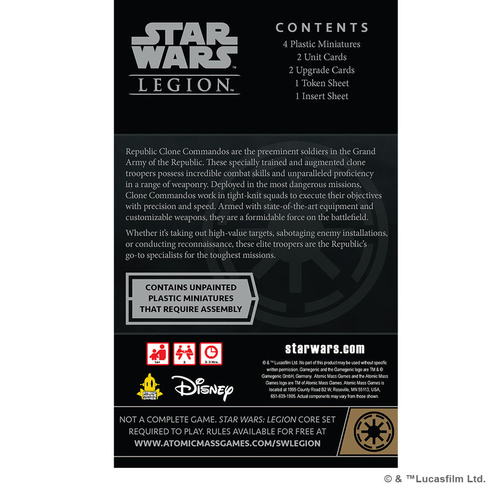 Star Wars Legion: Republic Clone Commandos Unit Expansion (ONLINE ORDER ONLY)