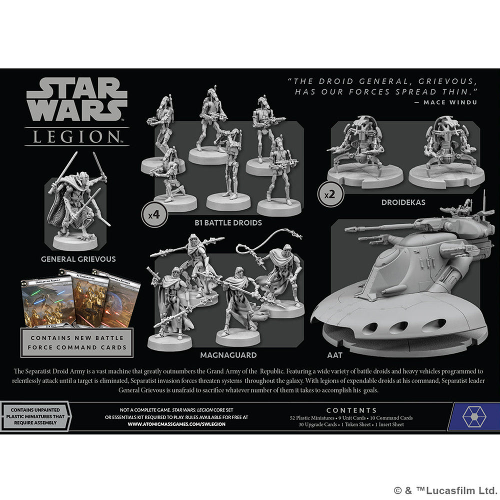 Star Wars Legion: Separatist Invasion Force (ONLINE ORDER ONLY)