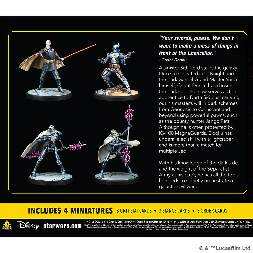 Star Wars Shatterpoint: Twice the Pride - Count Dooku Squad Pack (ONLINE ORDER ONLY)