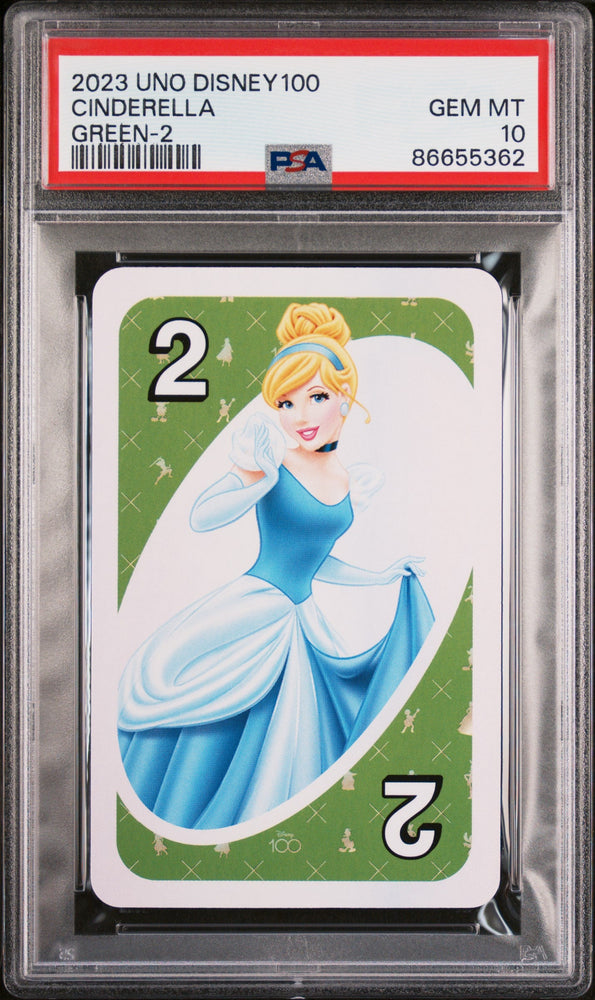 2023 UNO DISNEY 100 CINDERELLA GREEN 2 PSA 10 (Online Order Only)
