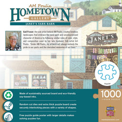 Hometown Gallery - Janet's Wool Goods 1000 Piece Jigsaw Puzzle