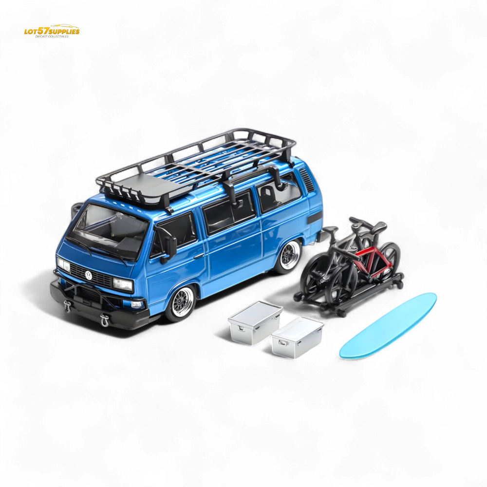 Mortal VW T3 Lowrider Blue - Accessories Included 1:64 (ONLINE ORDER ONLY)
