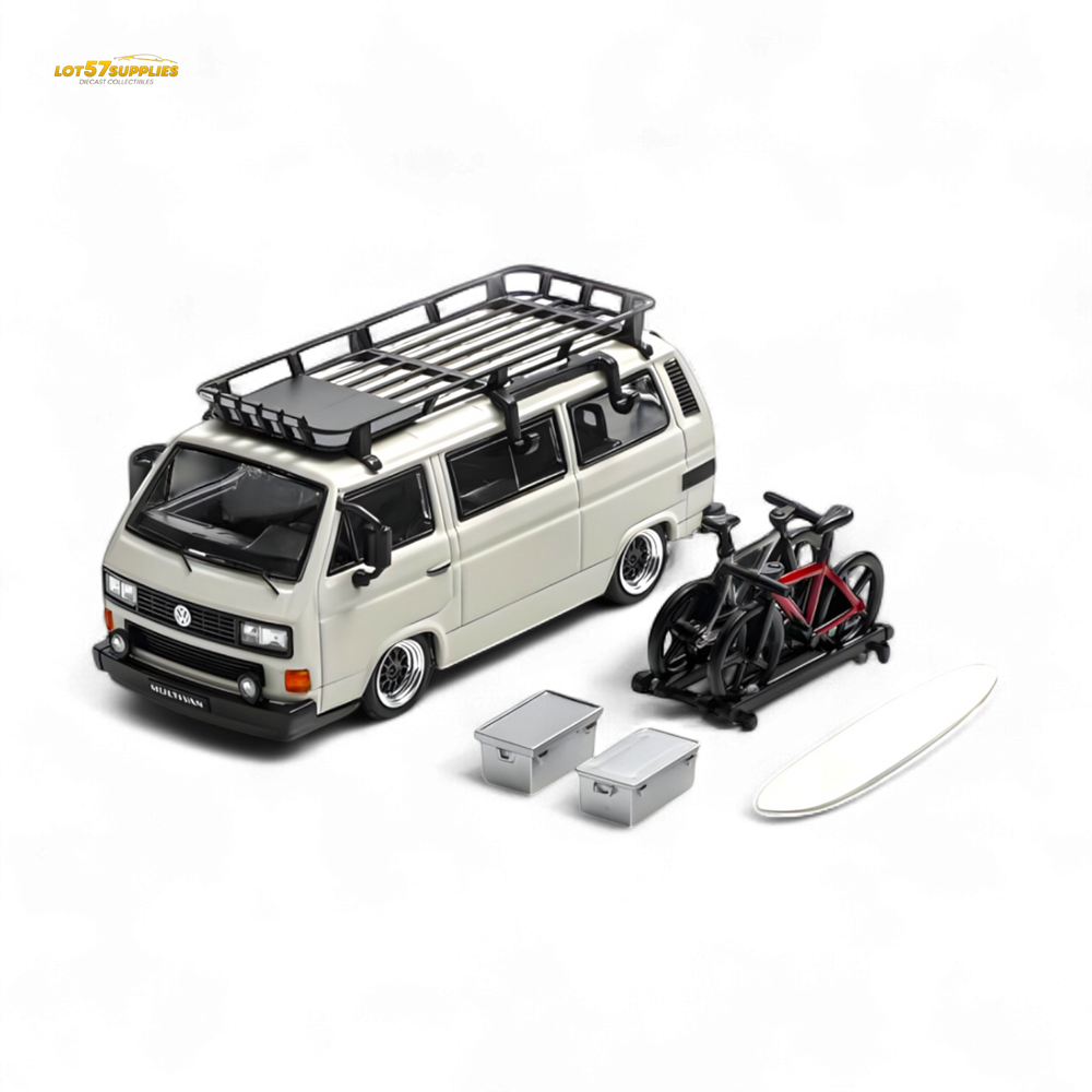 Mortal VW T3 Lowrider White - Accessories Included 1:64 (ONLINE ORDER ONLY)