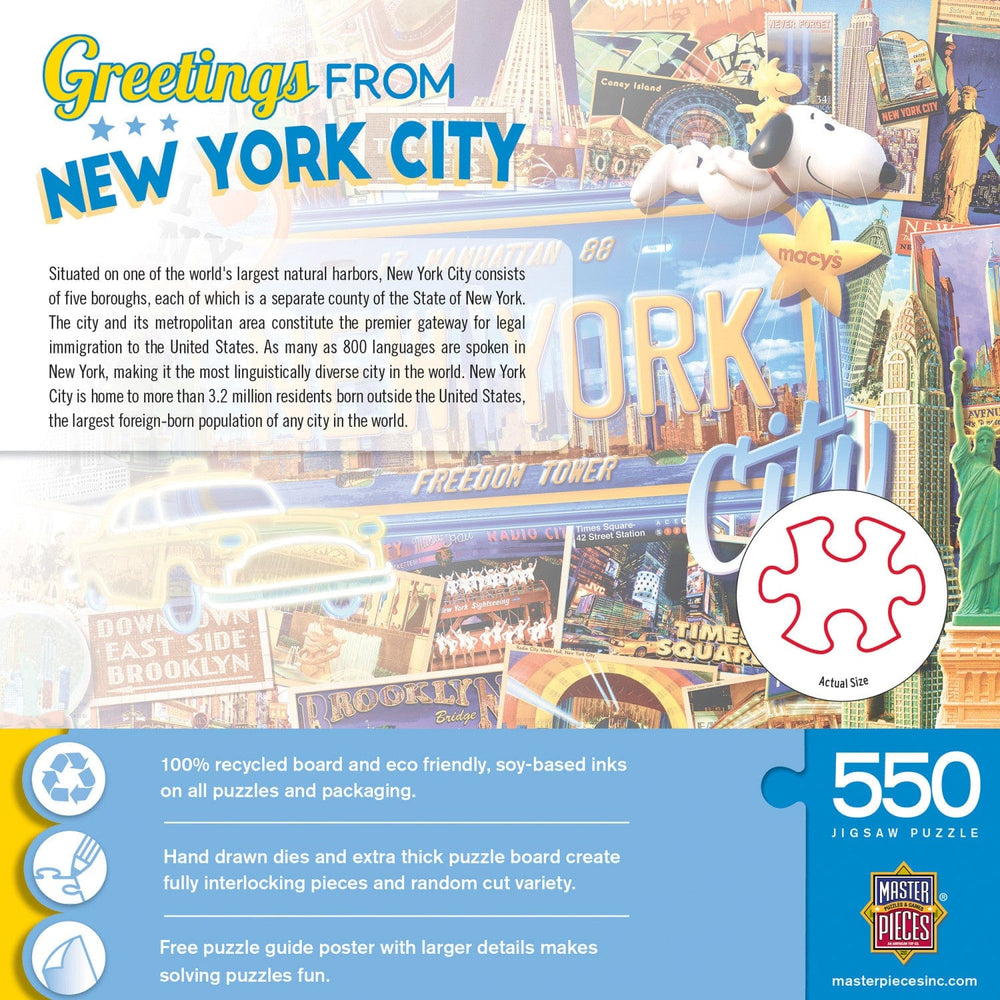 Greetings From New York - 550 Piece Jigsaw Puzzle (ONLINE ORDER ONLY)