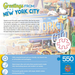 Greetings From New York - 550 Piece Jigsaw Puzzle (ONLINE ORDER ONLY)