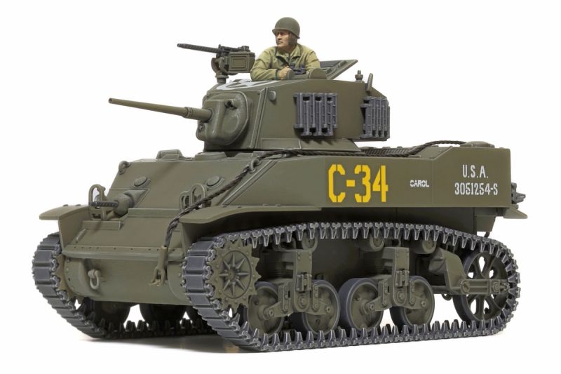 Tamiya 1/48 US LightTank M5A1 Stuart, Plastic Model 32606 (ONLINE ORDER ONLY)