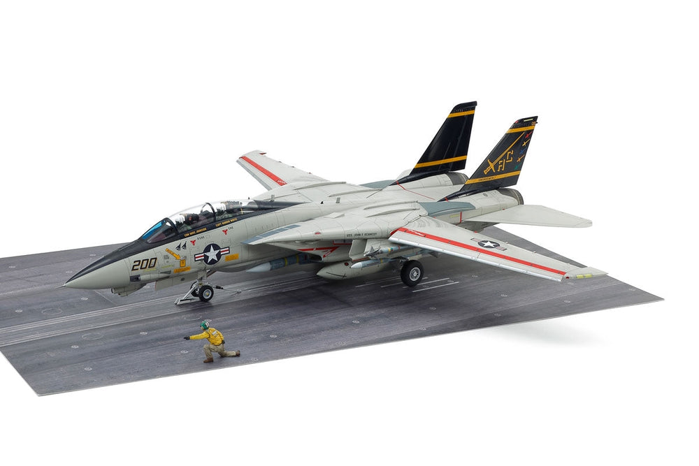Tamiya 1/48 Grumman F-14A Tomcat (Late Model) Carrier Launch Set Plastic Model Kit (ONLINE ORDER ONLY)