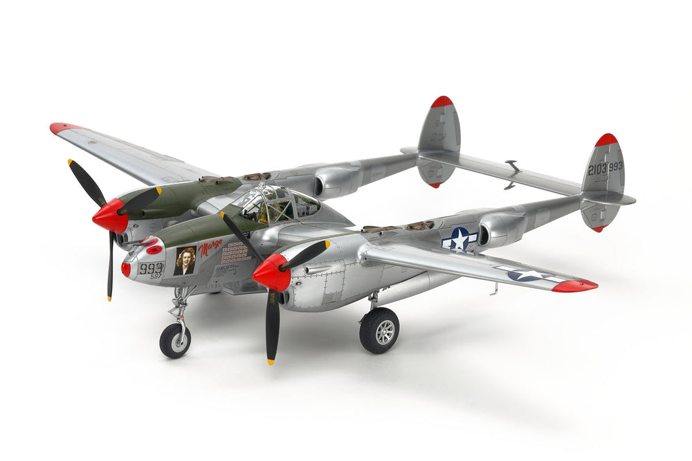 Tamiya 1/48 Aircraft Lockheed P-38 J Lightning Plastic Model Kit (ONLINE ORDER ONLY)