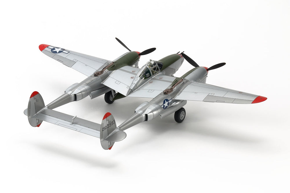 Tamiya 1/48 Aircraft Lockheed P-38 J Lightning Plastic Model Kit (ONLINE ORDER ONLY)