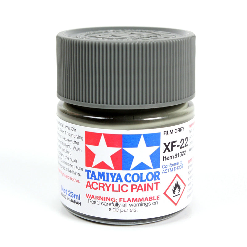 Tamiya Acrylic XF-22 RLM Gray Paint 23ml Bottle (ONLINE ORDER ONLY)