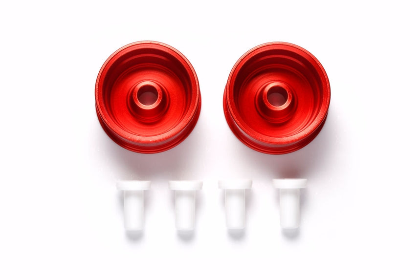 Tamiya JR HG Aluminum Deep Rim Wheels Red/2pcs (ONLINE ORDER ONLY)