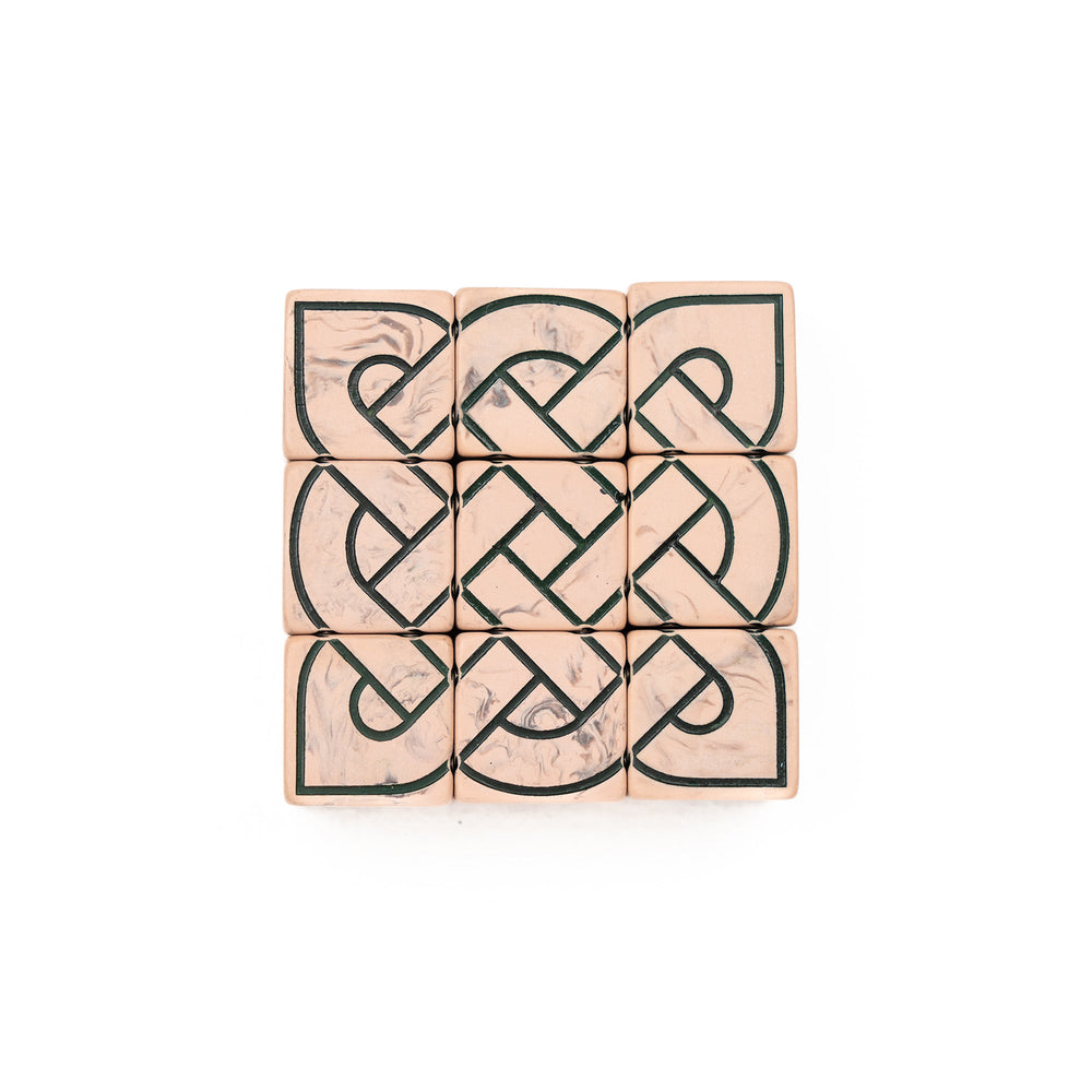 9 Crossed Knot Dice (Red or Sand) (ONLINE ORDER ONLY)