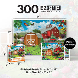 Memory Lane - Barnyard Beauties 300 Piece EZ Grip Jigsaw Puzzle