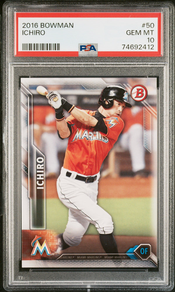 2016 BOWMAN ICHIRO #50 - PSA 10 (Online Order Only)