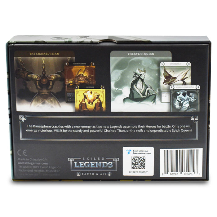 Exiled Legends: Earth & Air Expansion Pack (ONLINE ORDER ONLY)