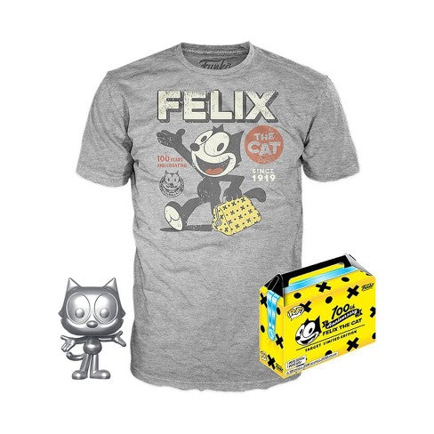 Felix the Cat (Silver) & Tee (L, Sealed) 526 - Target Exclusive (Online Order Only)