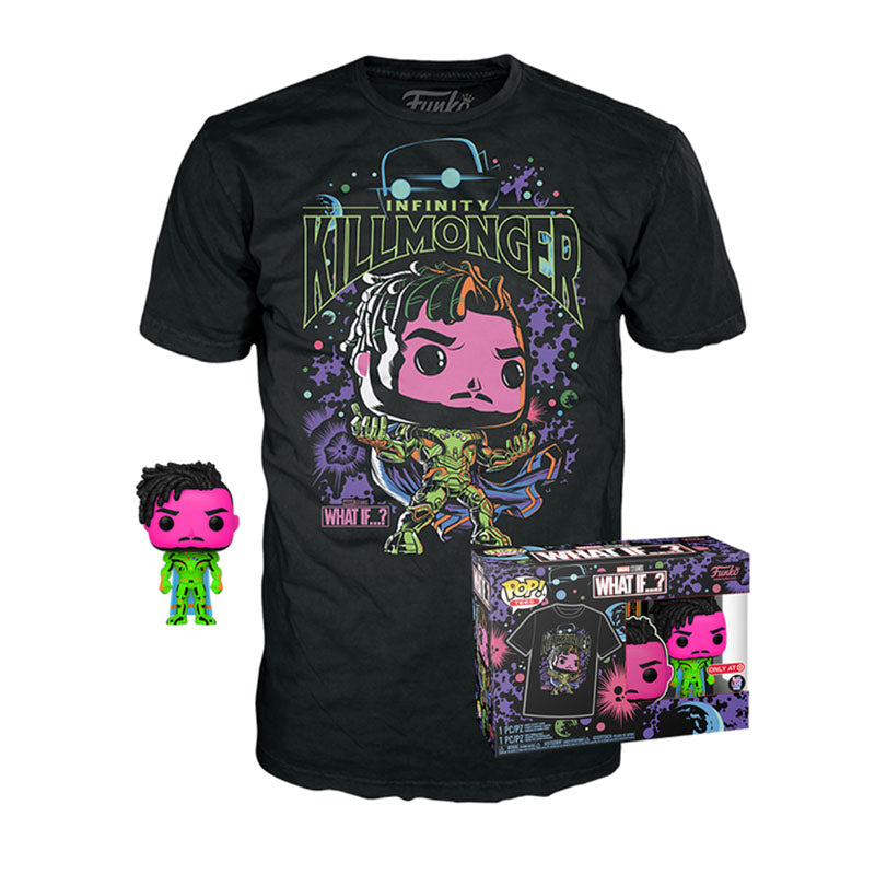Infinity Killmonger (Blacklight) & Infinity Killmonger Tee (2XL, Sealed) 989 - Target Exclusive (Online Order Only)