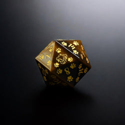 Terrier Puppy Paws Tigers Eye 30mm D20 (ONLINE ORDER ONLY)